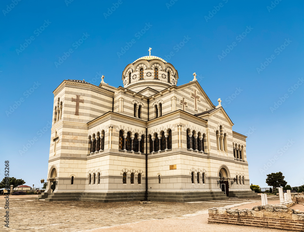 Cathedral of Saint Vladimir in Chersonesos. Historical and archaeological reserve Chersonesos Taurica, Crimea, Russia