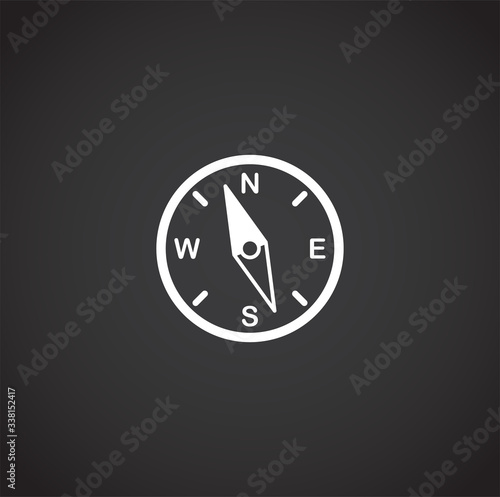Travel erelated icon on background for graphic and web design. Creative illustration concept symbol for web or mobile app