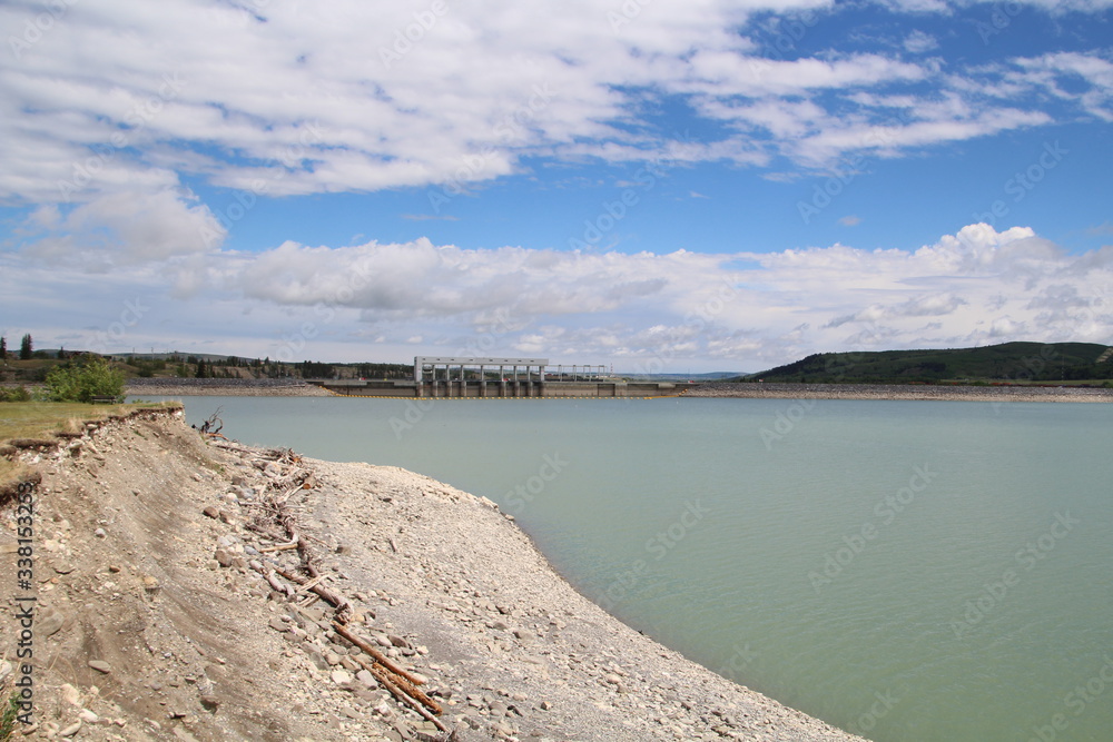 Obraz premium Dam On Ghost Lake, Alberta