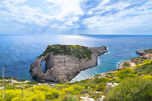 Beautiful view of Korakonissi bay - Zakynthos, Ionian Islands - Greece