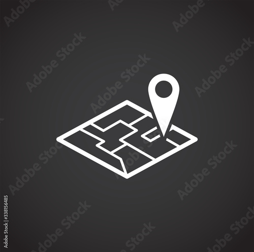 Travel erelated icon on background for graphic and web design. Creative illustration concept symbol for web or mobile app