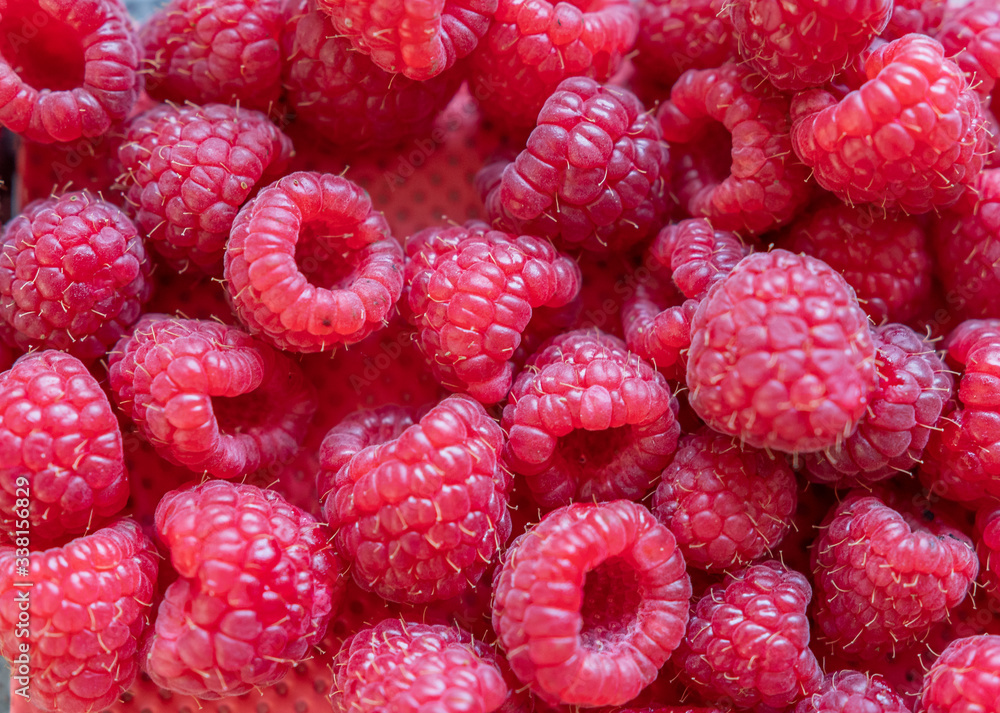 Viele Himbeeren - Früchte Hintergrund Viele Himbeeren - Früchte Hintergrund