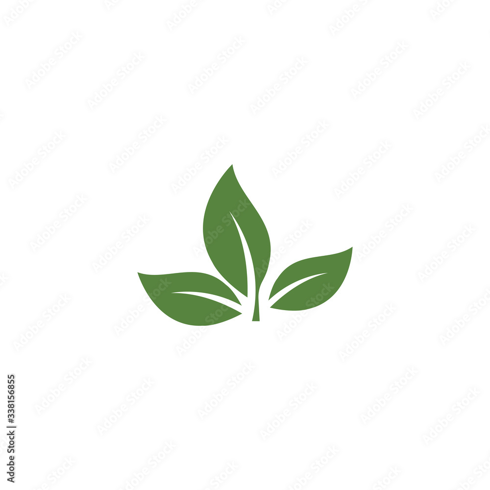 Green garden green leaf Logo Template