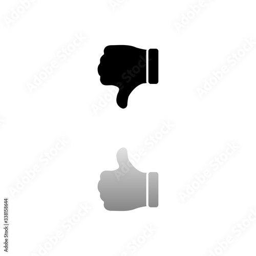 Dislike, Hand Thumb Down icon flat