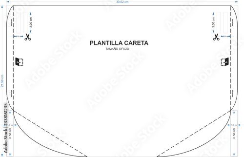 Plantilla para careta COVID