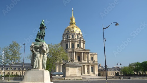 Les Invalides is a complex of museums and tomb in Paris, the military history museum of France, and the tomb of Napoleon Bonaparte. At 1860, Napoleon's remains bury in here. photo