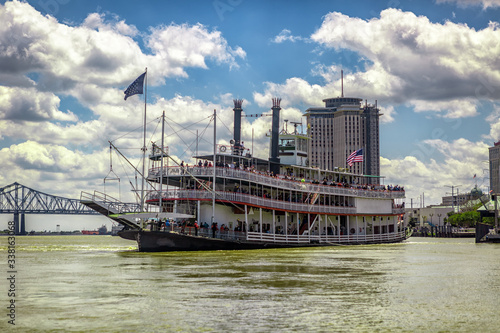 Canvas Print Mississipi River Steamboat in New Orleans