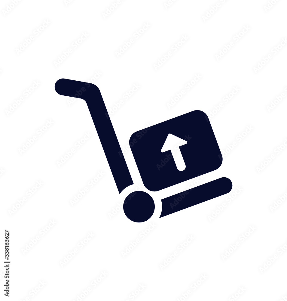 Trolley icon on white background, trolley illustration sign, Vector illustration in flat style. Icon design for website. Trolley icon on white background, trolley illustration sign, Vector illustration in flat style. Icon design for website.