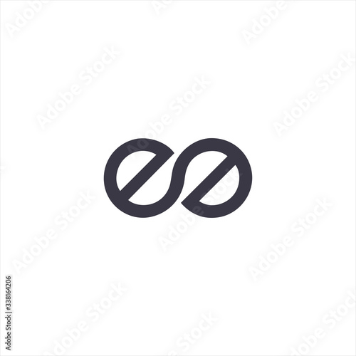 initial letter ee or e logo vector designs photo
