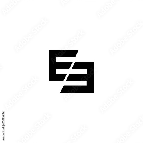 Initial letter ee logo or e logo vector design template