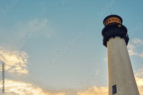 Sunset in the Lighthouse in Miami, Florida