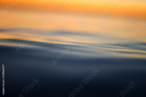 View of waves in sea during sunset © Jeremy Bishop