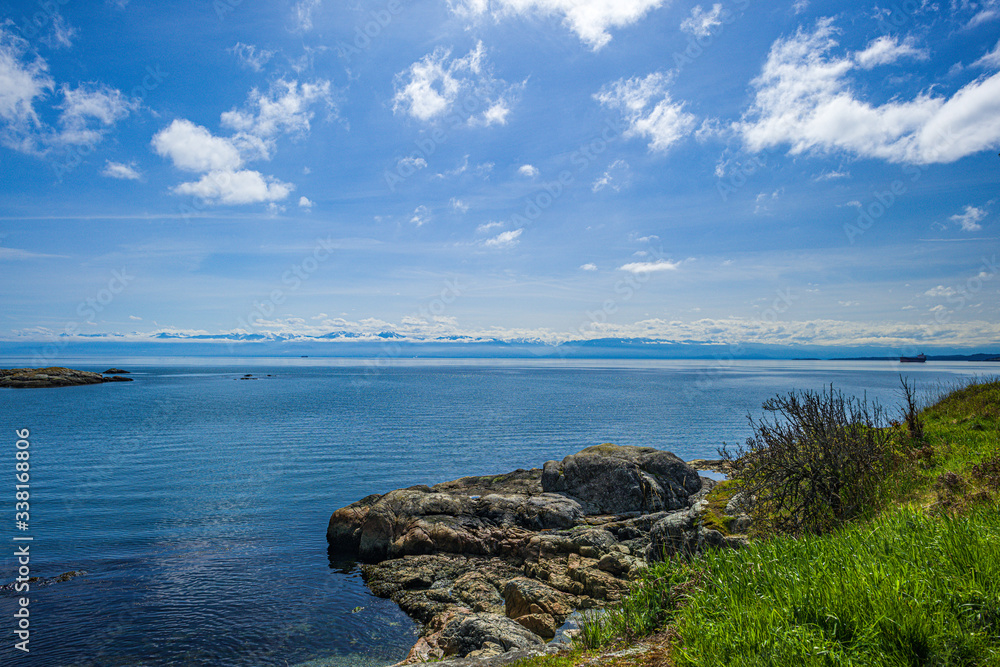 The Coast of the Salish Sea from Saxe Point The Coast of the Salish Sea from Saxe Point