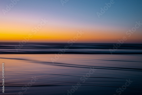 Scenic view of sea during sunset