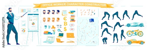 Office Worker Character Animation Constructor.