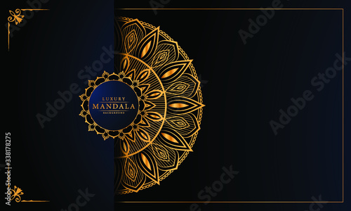 vector illustration of an abstract background with mandala pattern