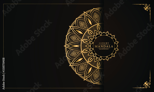 vector illustration of an abstract background with mandala pattern