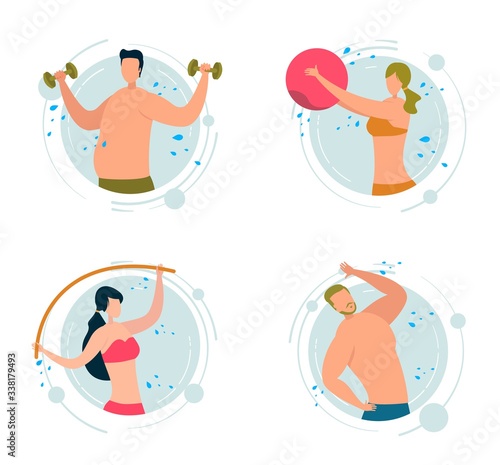 Aqua Sport, Water Aerobics, People Exercising.