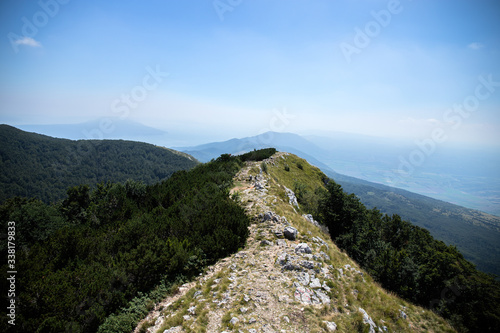 mountain landscape with blue sky