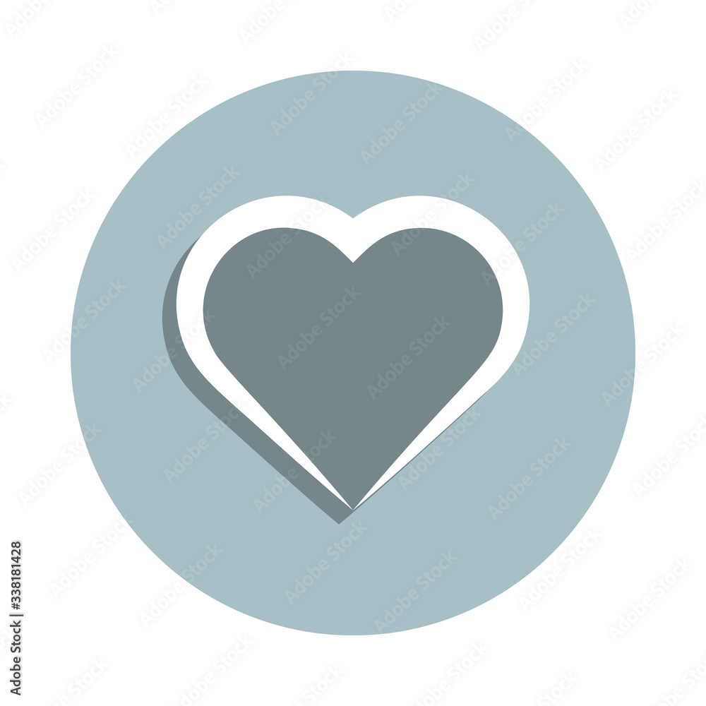 Heart hand drawn badge icon. Simple glyph, flat vector of heart icons for ui and ux, website or mobile application Heart hand drawn badge icon. Simple glyph, flat vector of heart icons for ui and ux, website or mobile application