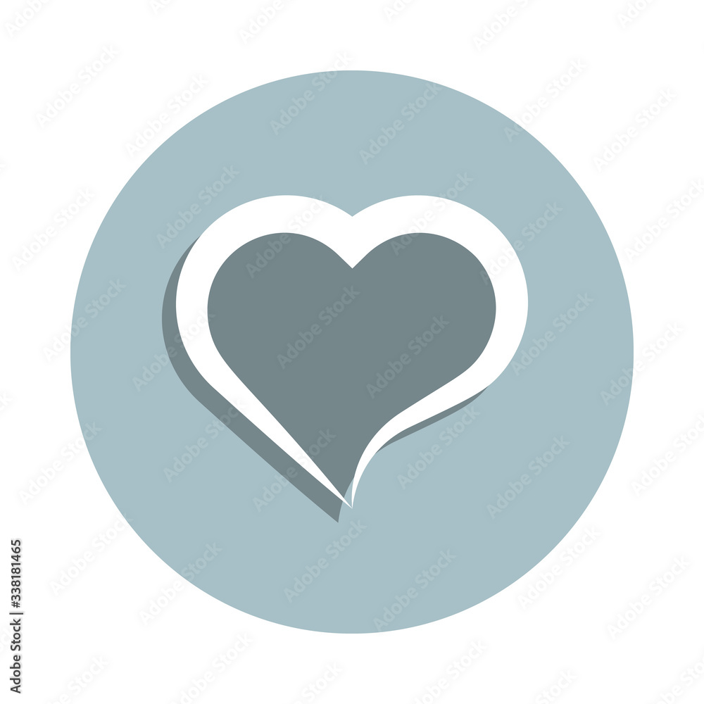 Heart hand drawn badge icon. Simple glyph, flat vector of heart icons for ui and ux, website or mobile application Heart hand drawn badge icon. Simple glyph, flat vector of heart icons for ui and ux, website or mobile application