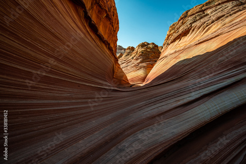 Arizona Wave - Famous Geology rock formation in Pariah Canyon, USA photo