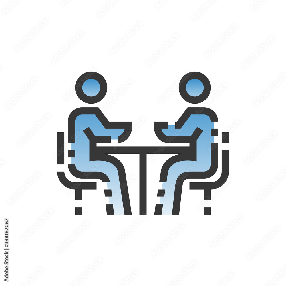 meeting icon vector illustration . meeting icon vector illustration .