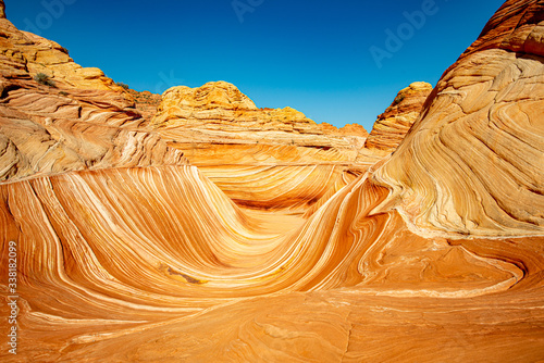 Arizona Wave - Famous Geology rock formation in Pariah Canyon, USA photo