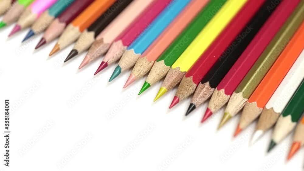 Colored Pencils On a White Background. Colored Pencils On a White Background.