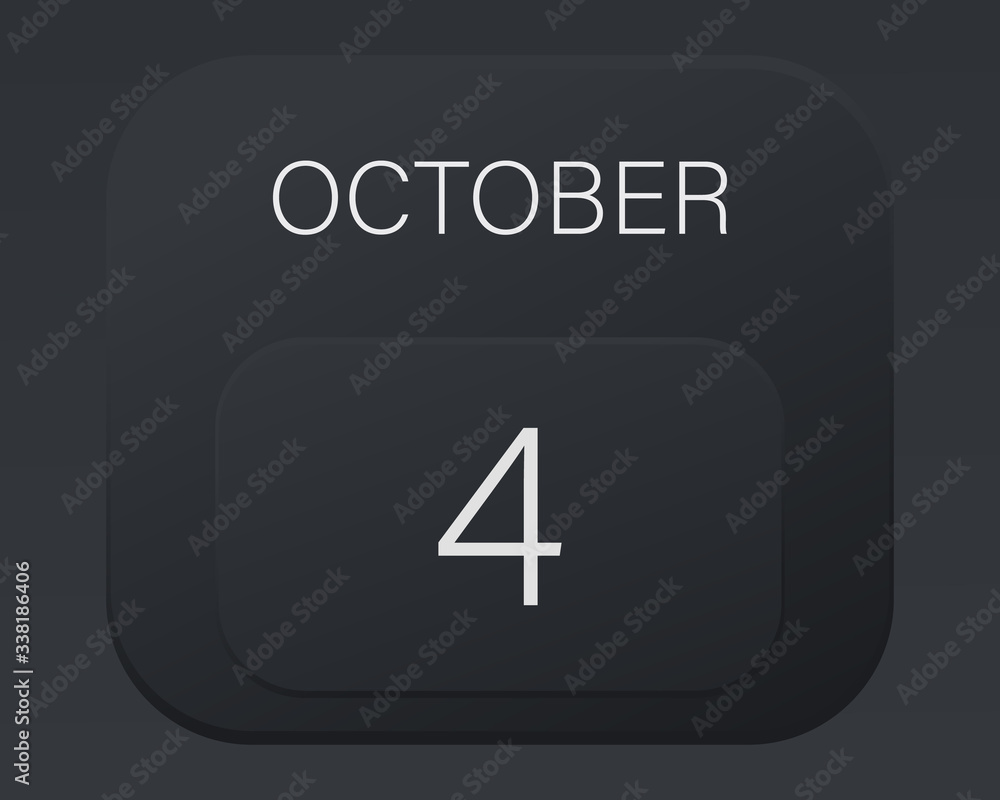 Design calendar 2021 year in trendy black style.Vector illustration symbol of a calendar.Stylish black gradient.Daily sign of the calendar for web site design,logo,app,UI/UX.Fall autumn October Design calendar 2021 year in trendy black style.Vector illustration symbol of a calendar.Stylish black gradient.Daily sign of the calendar for web site design,logo,app,UI/UX.Fall autumn October