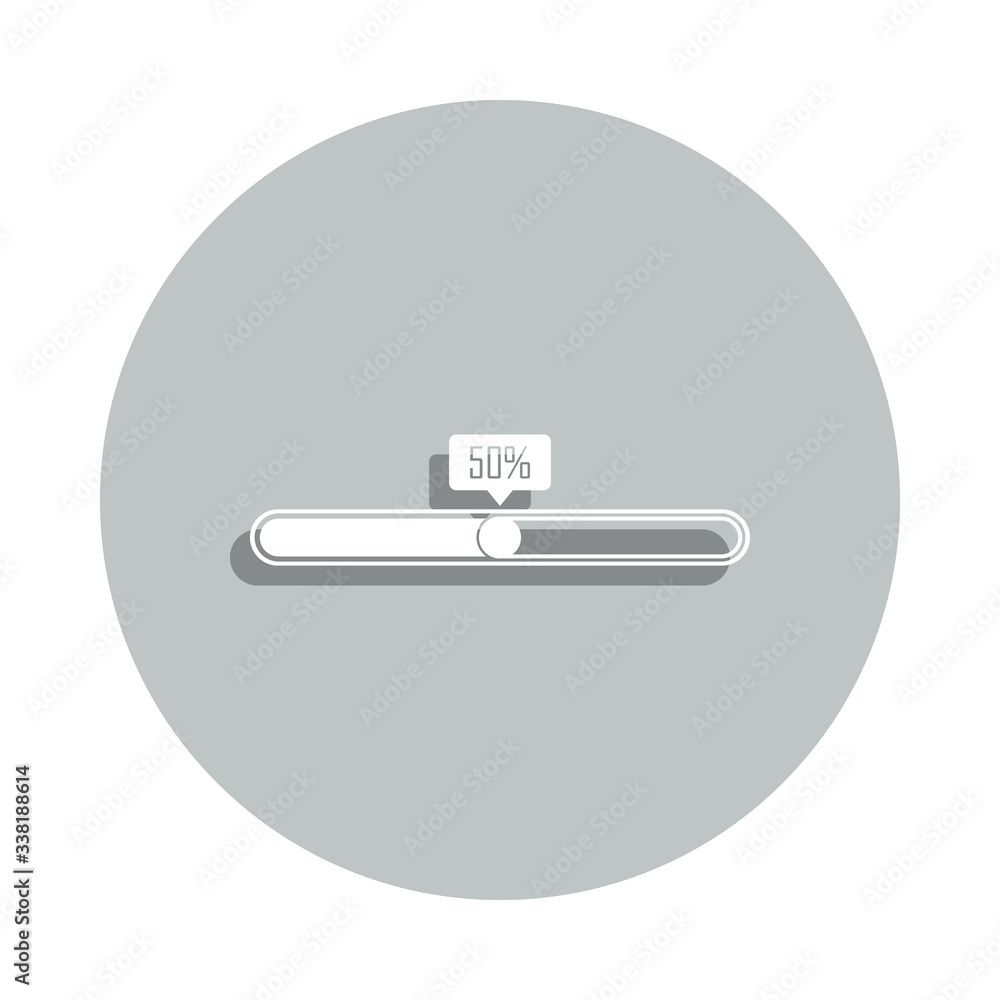 loading bar percent badge icon. Simple glyph, flat vector of Loader icons for ui and ux, website or mobile application loading bar percent badge icon. Simple glyph, flat vector of Loader icons for ui and ux, website or mobile application