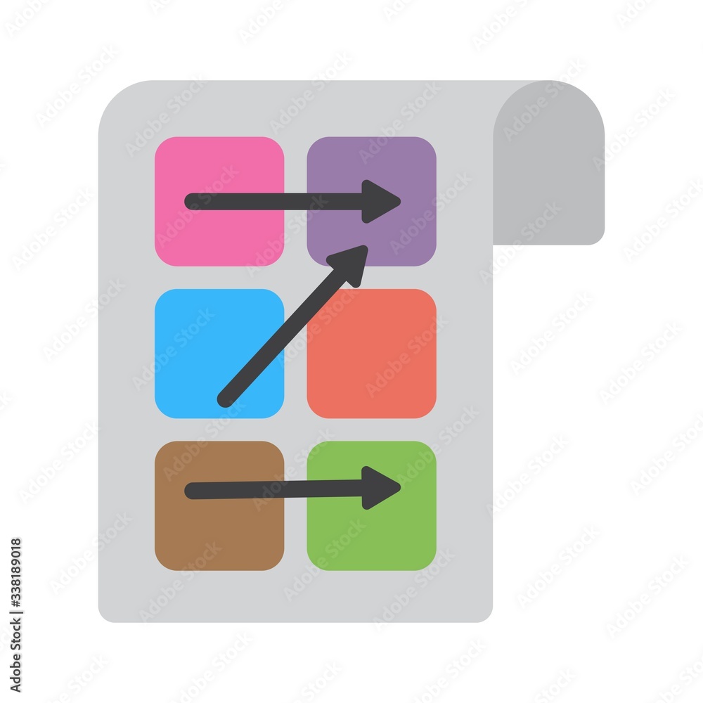 Business report icon. Modern flat design for presentations. Business report icon. Modern flat design for presentations.