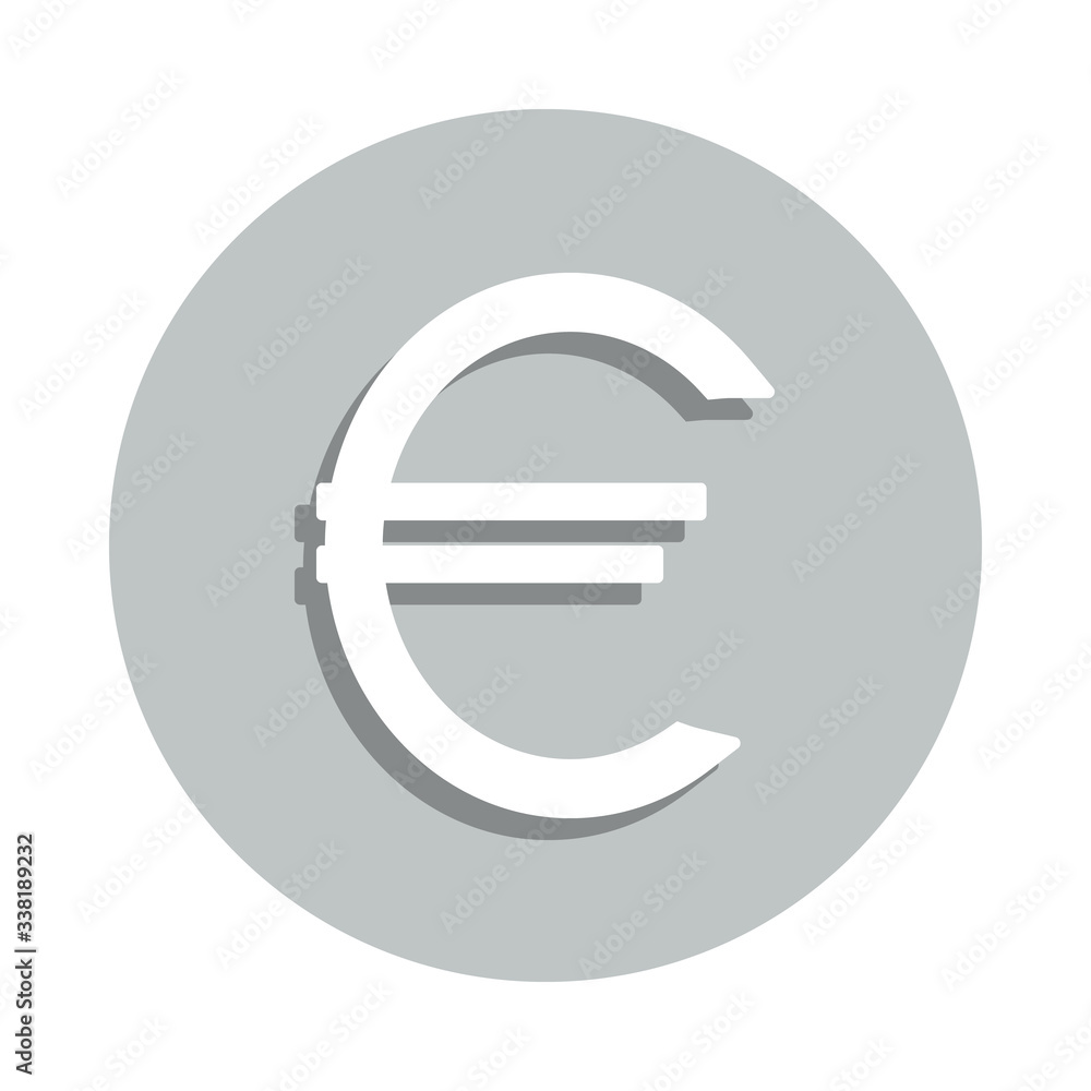 euro sign badge icon. Simple glyph, flat vector of Banking icons for ui and ux, website or mobile application euro sign badge icon. Simple glyph, flat vector of Banking icons for ui and ux, website or mobile application