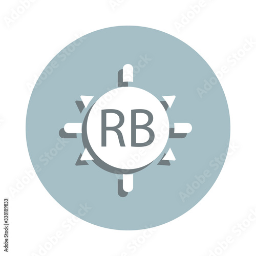 Blood donation, platelet badge icon. Simple glyph, flat vector of blood donation icons for ui and ux, website or mobile application