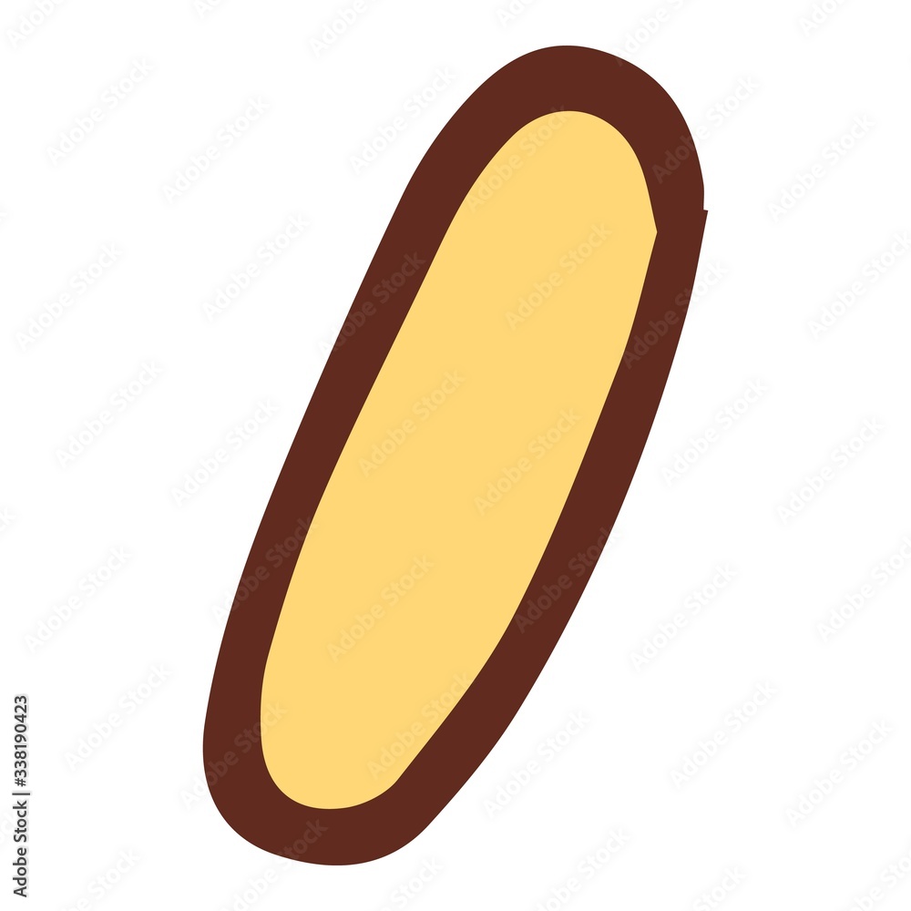 Yellow color candy stick icon. Hand drawn illustration of yellow color candy stick vector icon for web design Yellow color candy stick icon. Hand drawn illustration of yellow color candy stick vector icon for web design