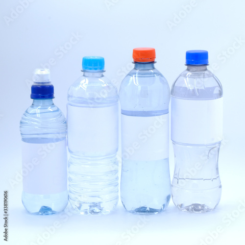 Drinking water bottle isolated on white background