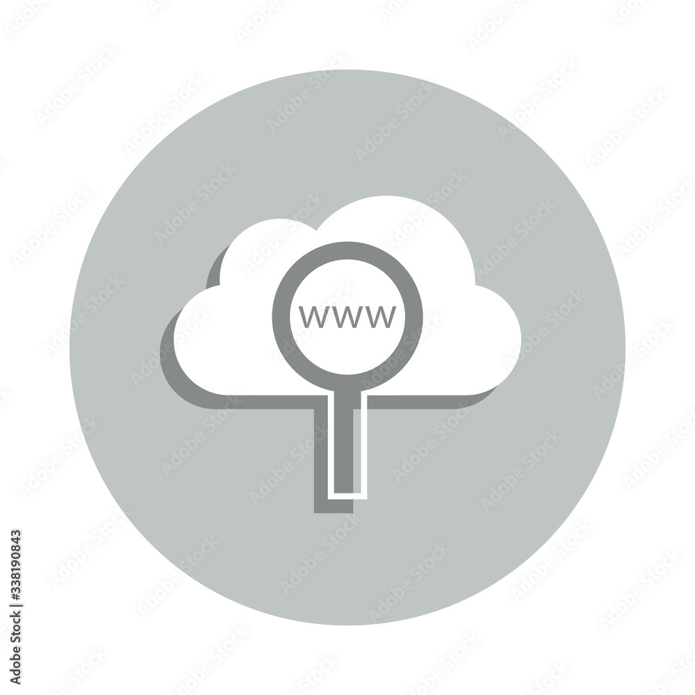 internet cloud badge icon. Simple glyph, flat vector of web icons for ui and ux, website or mobile application internet cloud badge icon. Simple glyph, flat vector of web icons for ui and ux, website or mobile application