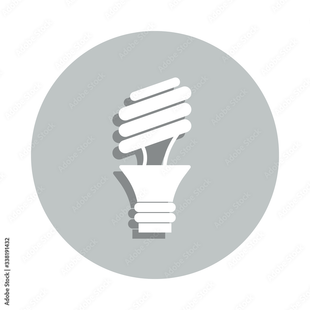 eco lamp badge icon. Simple glyph, flat vector of web icons for ui and ux, website or mobile application eco lamp badge icon. Simple glyph, flat vector of web icons for ui and ux, website or mobile application