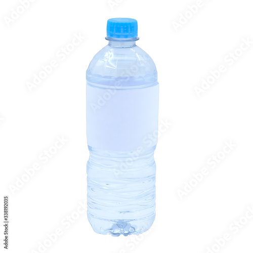 Drinking water bottle isolated on white background