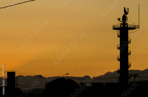 Orange sky