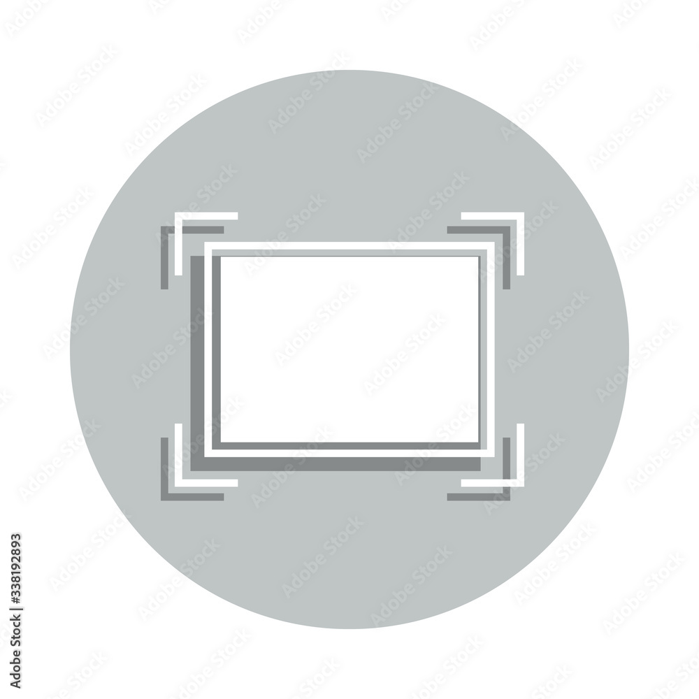 rectangle in corners badge icon. Simple glyph, flat vector of web icons for ui and ux, website or mobile application rectangle in corners badge icon. Simple glyph, flat vector of web icons for ui and ux, website or mobile application