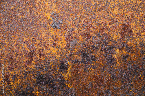 Rusted metal abstract texture. rough iron plate. dirty steel sheet background