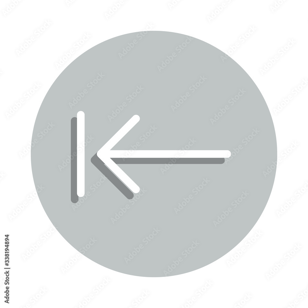 arrow with direct badge icon. Simple glyph, flat vector of web icons for ui and ux, website or mobile application arrow with direct badge icon. Simple glyph, flat vector of web icons for ui and ux, website or mobile application