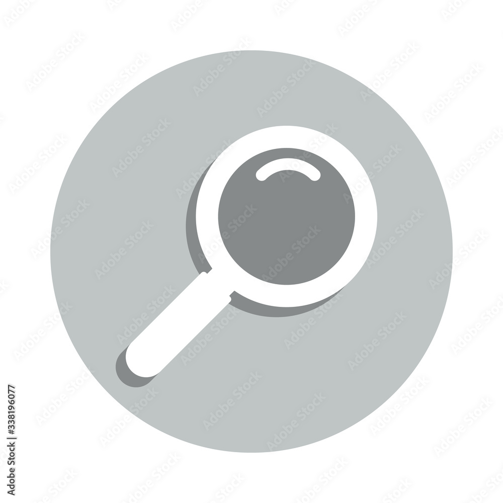 Magnifier, search, business badge icon. Simple glyph, flat vector of business icons for ui and ux, website or mobile application Magnifier, search, business badge icon. Simple glyph, flat vector of business icons for ui and ux, website or mobile application