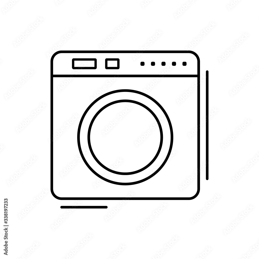 Dryer icon. Simple line, outline vector elements of kitchen object for ui and ux, website or mobile application Dryer icon. Simple line, outline vector elements of kitchen object for ui and ux, website or mobile application