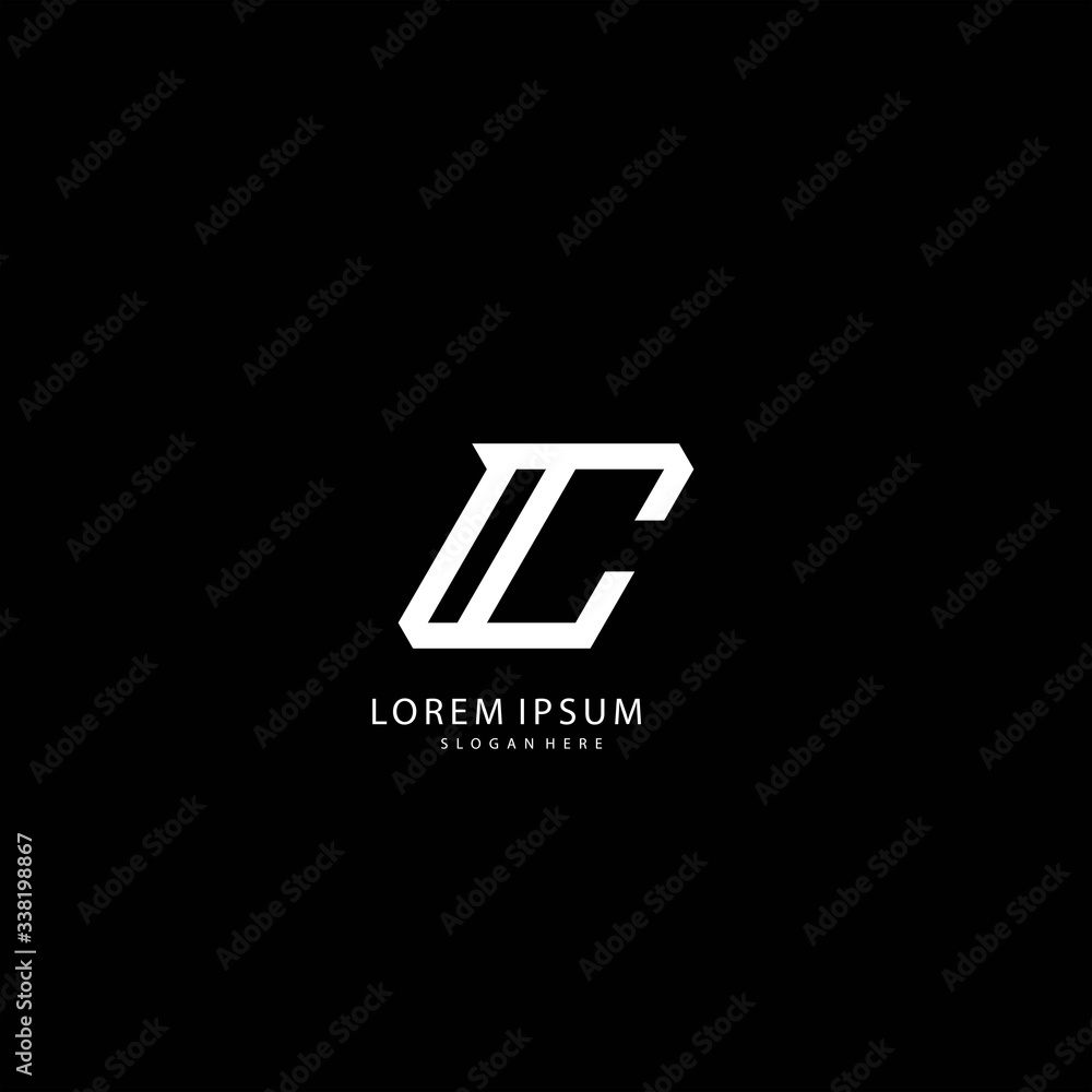 Initial Logo C Template. Thin lines elegant letter C. Initial Logo C Template. Thin lines elegant letter C.