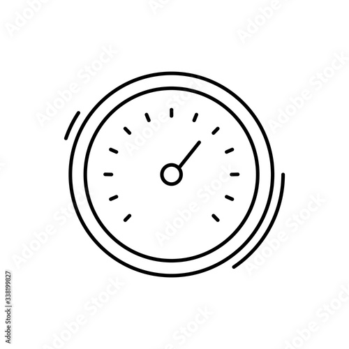 Oven degree icon. Simple line, outline vector elements of kitchen object for ui and ux, website or mobile application