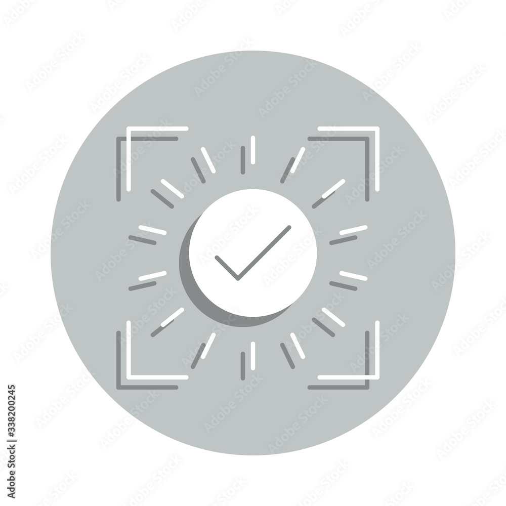 check, focus, acceptance badge icon. Simple glyph, flat vector of Business icons for ui and ux, website or mobile application check, focus, acceptance badge icon. Simple glyph, flat vector of Business icons for ui and ux, website or mobile application