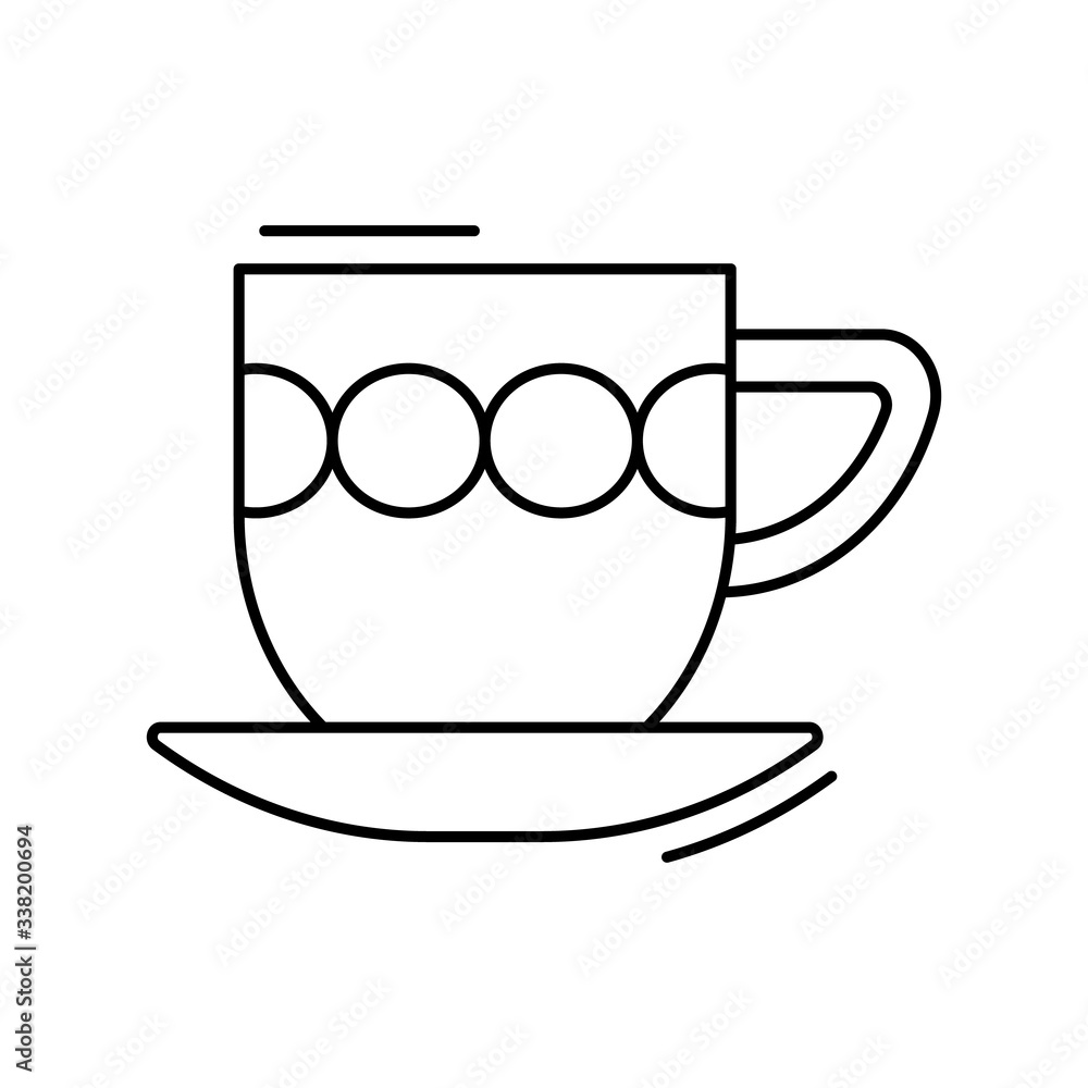 Tea cup icon. Simple line, outline vector elements of kitchen object for ui and ux, website or mobile application Tea cup icon. Simple line, outline vector elements of kitchen object for ui and ux, website or mobile application