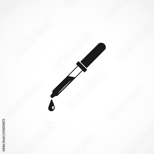 Pipette icon. isolated vector element